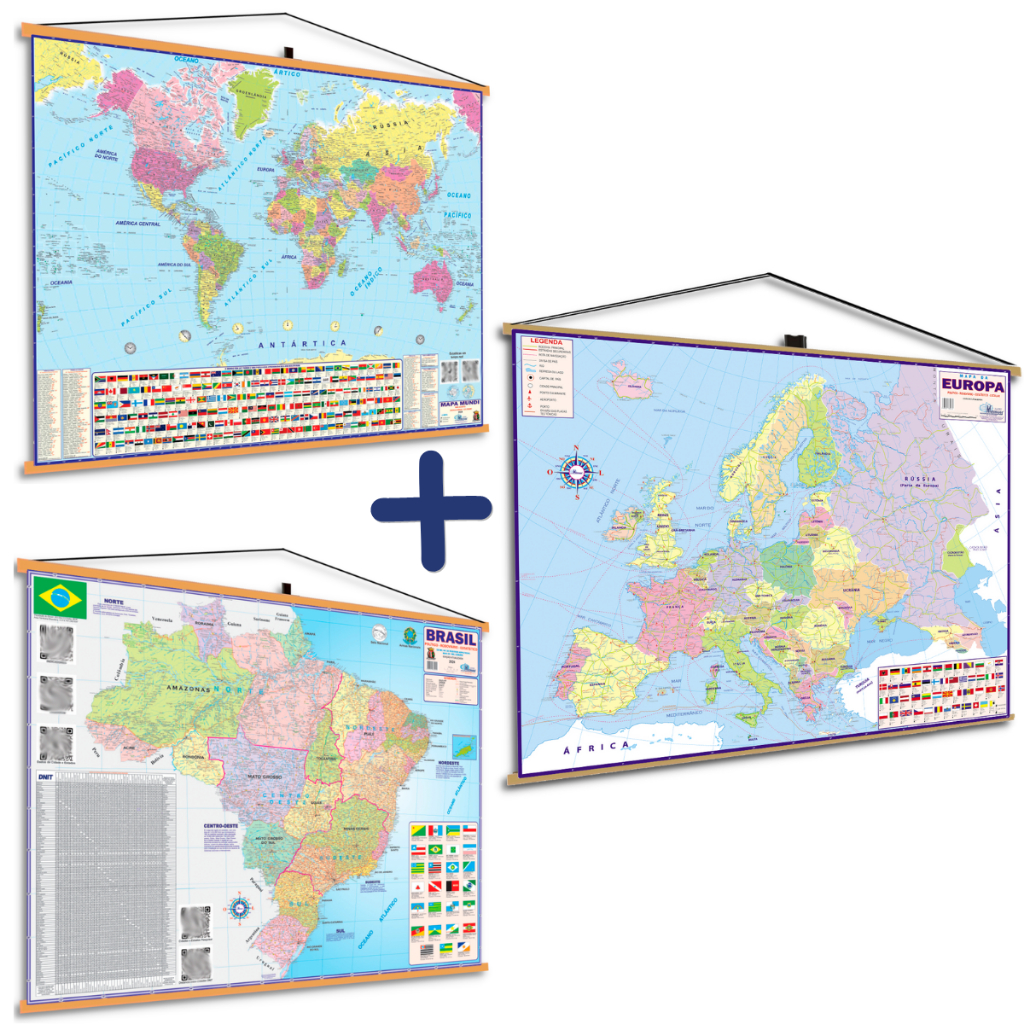 Quebra-Cabeça Mapa da África, Ásia, Brasil, Estados Unidos e Europa -  Drackma