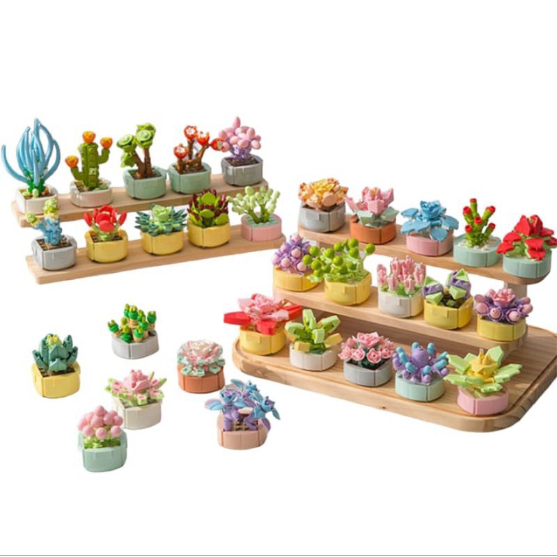 plantas-suculentas-colecion-veis-pe-as-de-montar-compat-vel-com