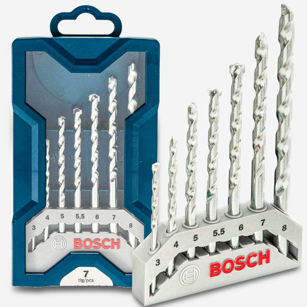 Kit Mini X-line Com 7 Brocas Bosch P/ Concreto E Pedra Bosch
