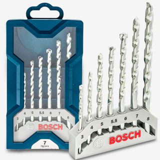 Kit Mini X-line Com 7 Brocas Bosch P/ Concreto E Pedra Bosch
