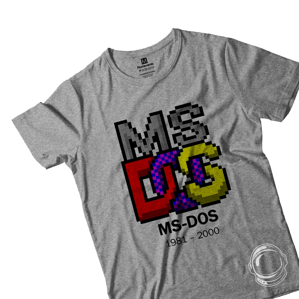 camiseta ms dos engraçada profissão programador programação