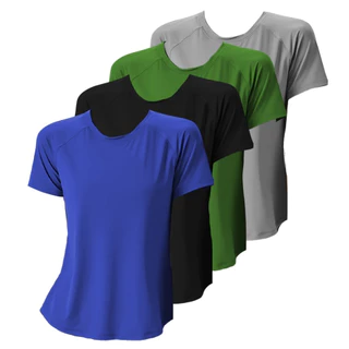 Kit com 4 Camisetas Femininas Conforto e Estilo para Atividades Físicas em Oferta na Shopee