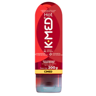 K-med Hot Gel Lubrificante Íntimo 200 g- Cimed - Sex Shop