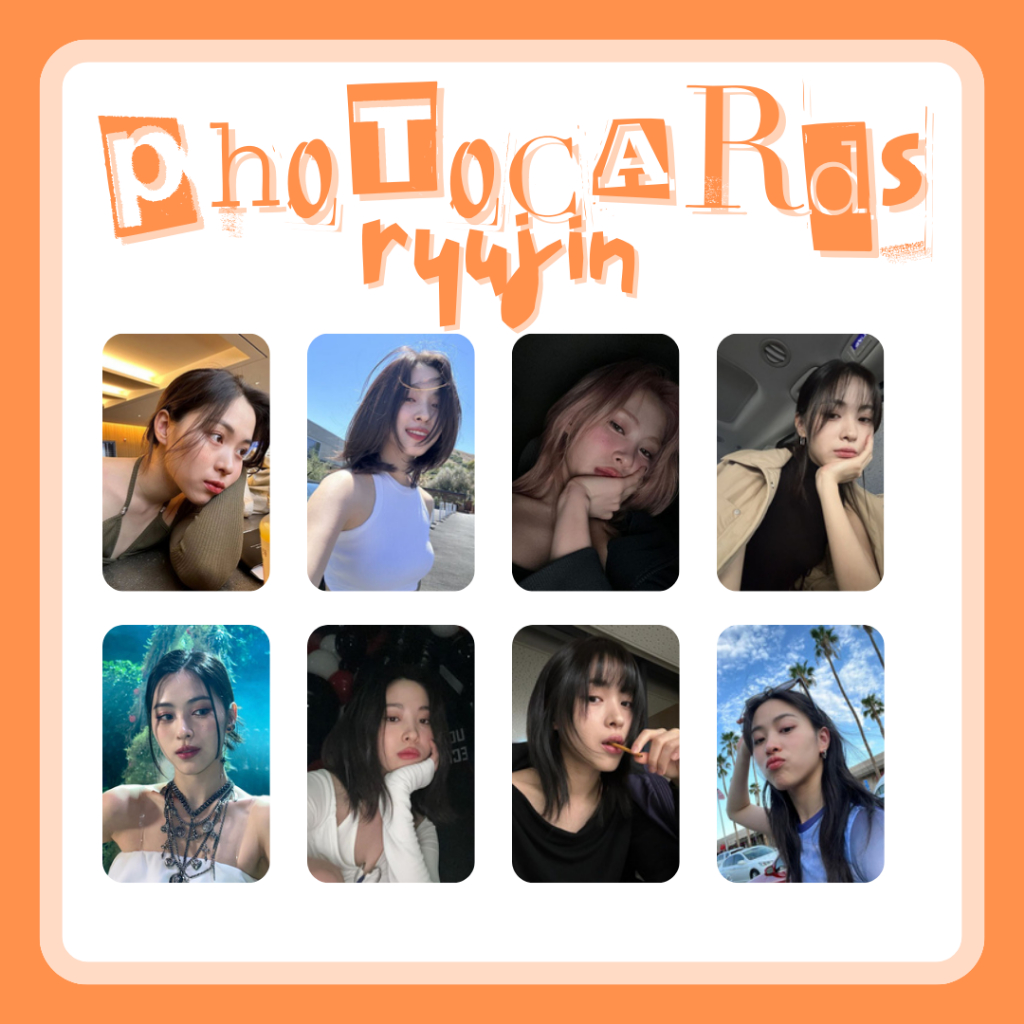 Ryujin Itzy Photocards Fanmade Shopee Brasil