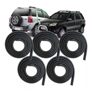 Kit Borrachas Vedação 4 Portas E Malas Ecosport 2003 2004 2005 2006 2007 2008 2009 2010 2011 2012