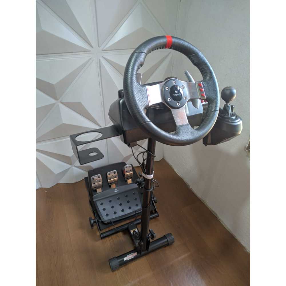 Simulador Cockpit Suporte Extreme SimRacing S-PRO P/ G27, G29, G920, G923, Logitech, Thrusmaster, Fanatec