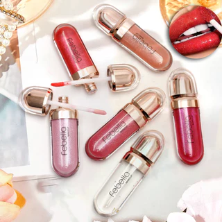 Lip Gloss Brilho Labial Batom Hidratante Longa Duração Glow Cosméticos Febella LG40514 em Oferta na Shopee
