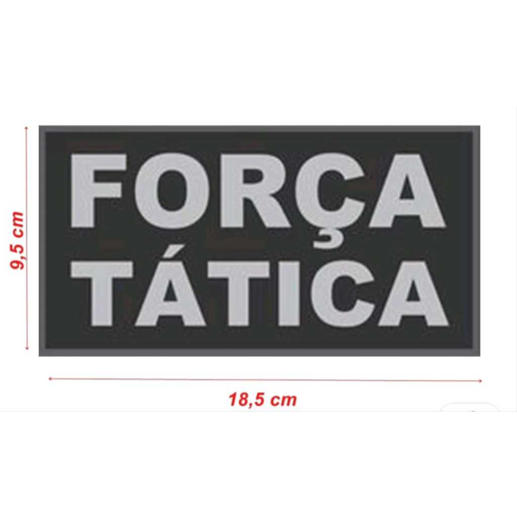 Patches Bordados Personalizado de Alta Qualidade Tarja de Identificação 18,5 x 9,5cm Costas