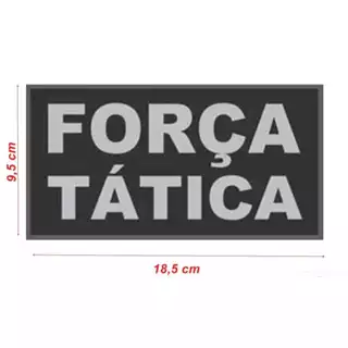 Patches Bordados Personalizado de Alta Qualidade Tarja de Identificação 18,5 x 9,5cm Costas