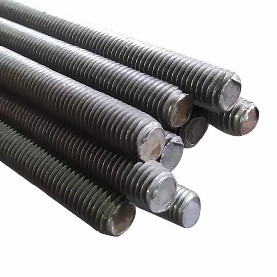 10 Un Barra Roscada Aço Polido 3/8 x 1m Pol Rosca Grossa