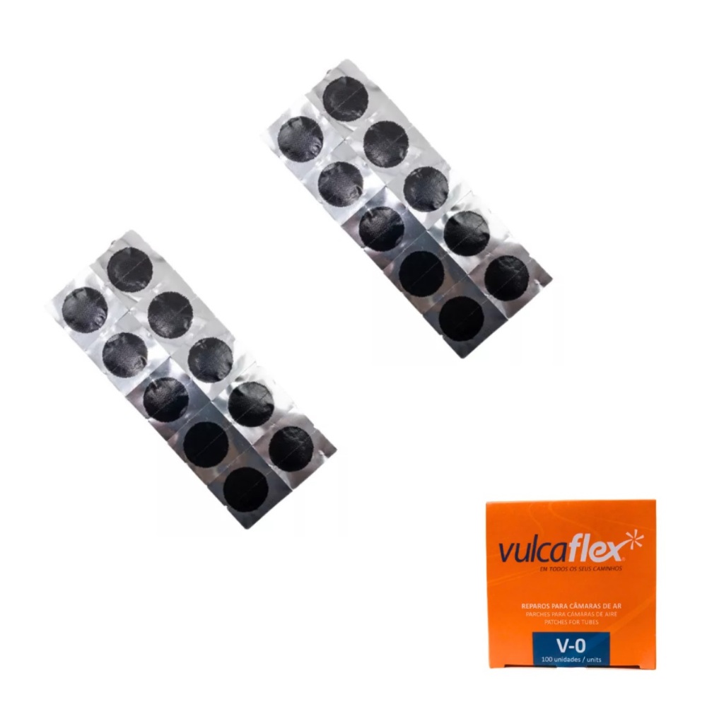 Kit com 20 Remendo Bike A Frio - V0 30 Mm - Marca Vulcaflex