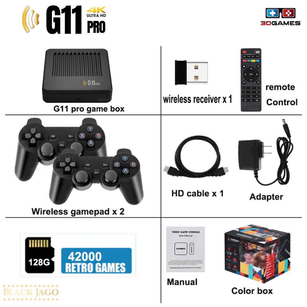 Game Box G11PRO 128GB 42 Mil jogos Android 9.0
