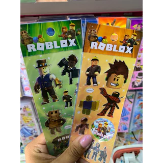 kit com 10/15 cartelas de adesivo roblox sticker stiker adesivos figurinha menino escolar lembrancinha
