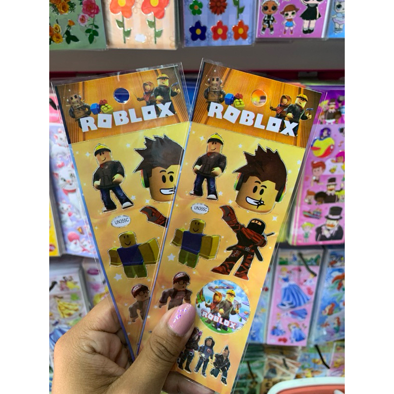 kit com 10/15 cartelas de adesivo - roblox - sticker - stiker ...