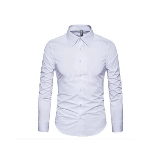Camisa Social Slim Branca - Executiva de Luxo Pronta Entrega