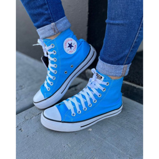 All star cano alto azul masculino store