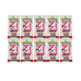 10 Booster Pokemon Escarlate e Violeta 151 - Cartas originais COPAG Brasil