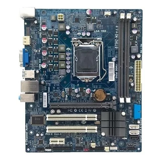 (DETALHE/DEFEITO) Placa Mãe Intel ECS LGA 1155 DDR3 B75H2-M3 USB 3.0 HDMI