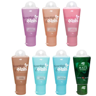 Gel Comestível Scurrega Mais Lubrificante Beijável Sabores Anal e garganta profunda Efeito térmico
