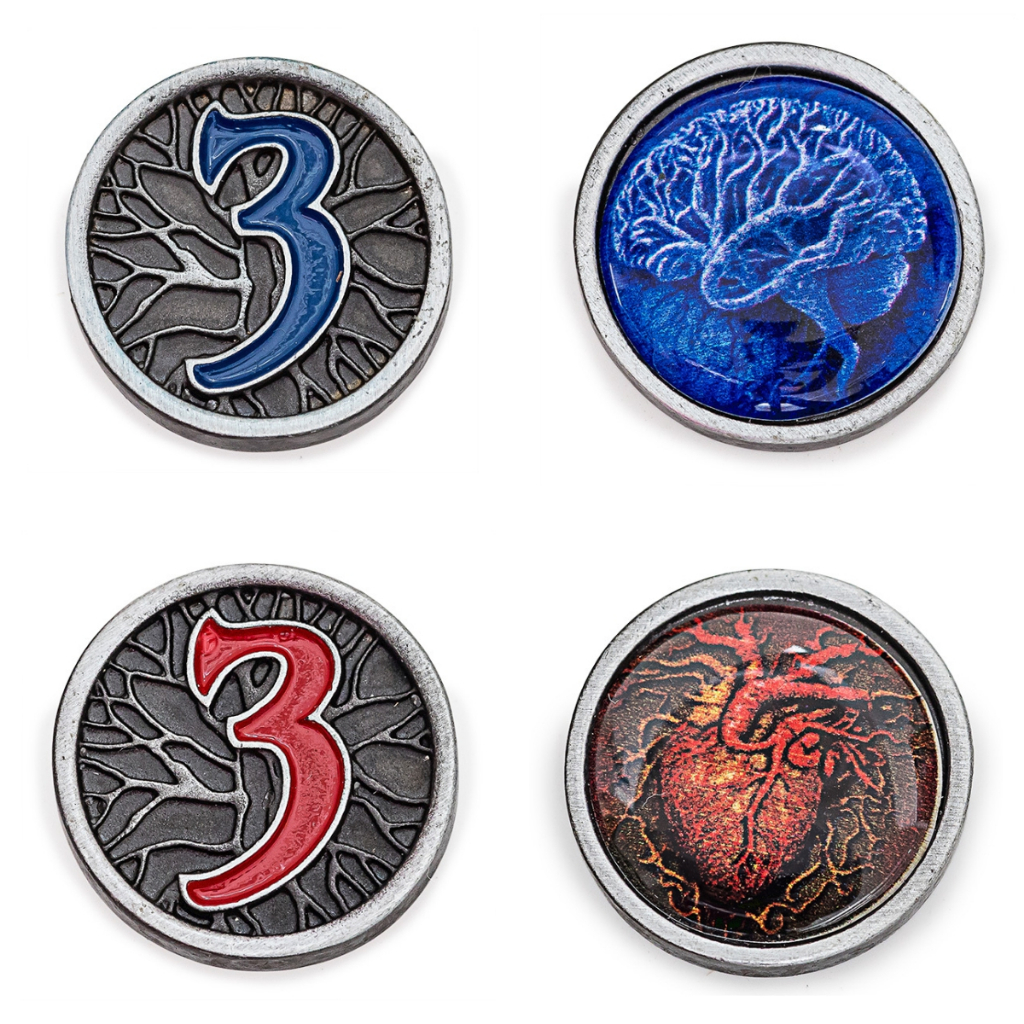 Kit De Moedas de Metal Para Board Game Eldritch Horror Moedas & Co.