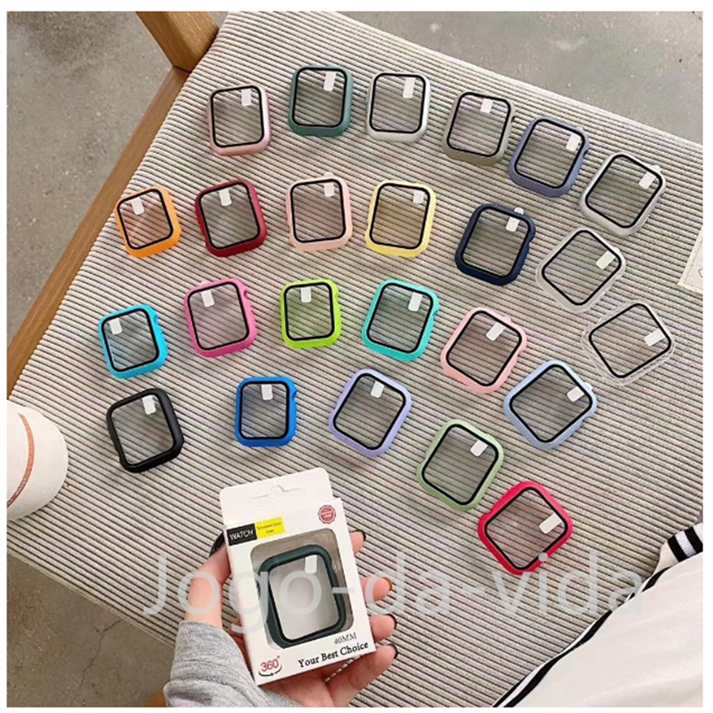 NEW case à prova d'água de vidro Anti-riscos anti-queda para apple watch ultra 8 7 Series 1/2/3/4/5/6 SE 38/40/41/42/44/45/49MM