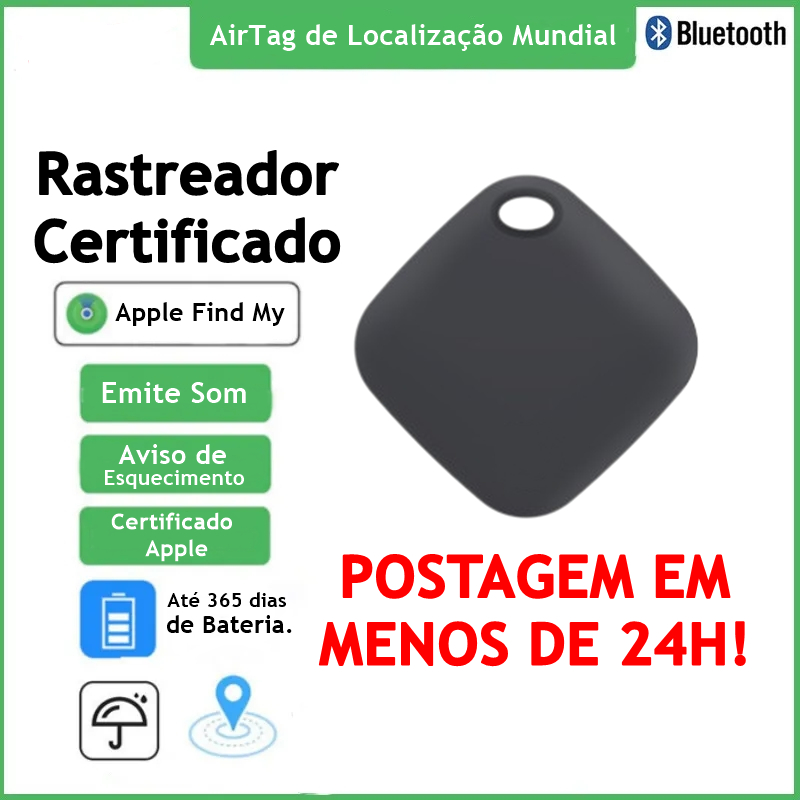 Mini Rastreador Smart Tag MFI Compatível app Buscar iPhone AirTag