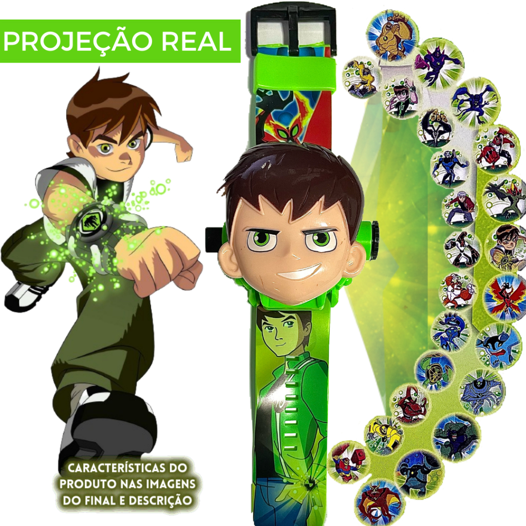 Relógio Infantil Projetor do Desenho Ben 10 Menino | Shopee Brasil