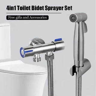 Ducha Higiênica Banheiro 100% Completa Luxo Metal Cromado 1,20m Chuveirinho Privada