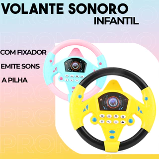 Volante Educativo Interativo Infantil Com Som Realista Brinquedo De Criança