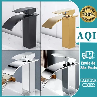 Torneira Banheiro Monocomando Lavatório Baixa Água fria/fria e quente Preto/prata/ouro