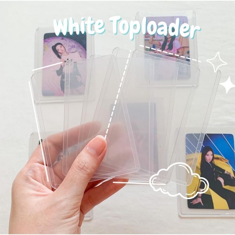 10pcs Toploader Thick Card Case Protetor De Cartão Fotográfico , Manga  Interna Limpar Porta-Cartões De Jogo