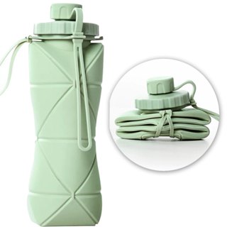 Garrafa Silicone Dobrável Retrátil E Ecológico 600ml