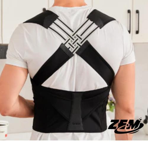 Corretor postural para colunas retas com velcro