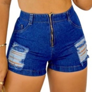 Short Jeans Feminino bermuda Rasgado Premium da Moda