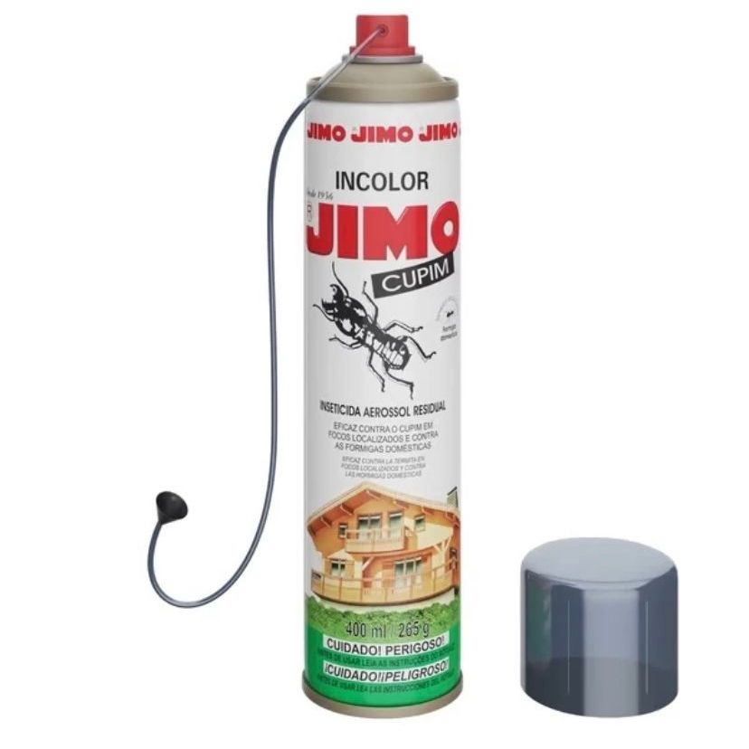 Jimo Cupim Spray Aerosol 400ml - Com Agulha Aplicadora - Mata Cupim e Formigas