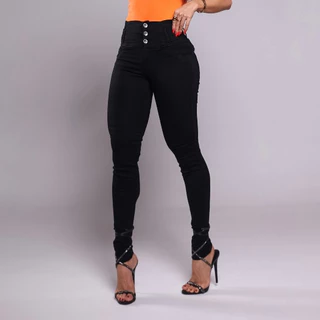 Calça Jeans Feminina Lipo Modeladora,Cós alto Empina Bumbum Strech Chapa Barriga, Revesst Jeans.