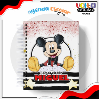 CADERNO ESCOLAR UNIVERSITÁRIO MICKEY - 1 MATÉRIAS - MATERIAL ESCOLAR