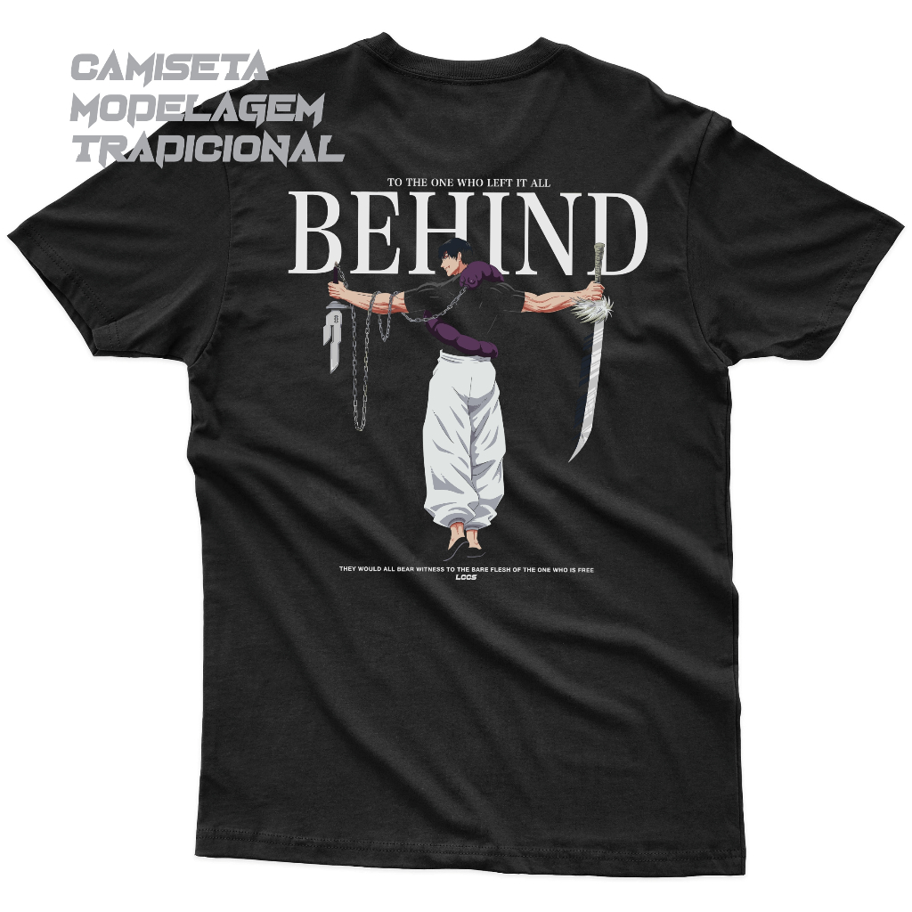 Camiseta tradicional Toji Fushiguro Behind anime Jujutsu Kaisen
