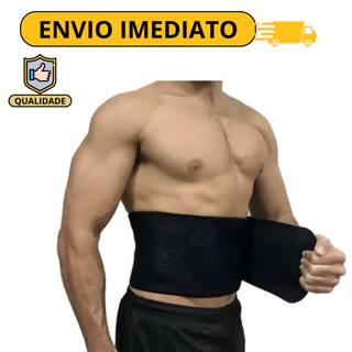 cinta abdominal masculina feminina reduz gordura cinturão musculação treino crossfit neoprene térmico ajustável a Melhor