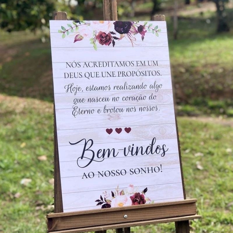 Placa Decorativa Para Casamento Personalizada Nomes Frases Data Bem Vindos