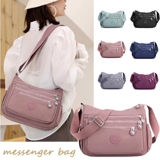 Bolsa De Mensageiro Ombro Feminina Causal Nylon Multicamadas ref: 335