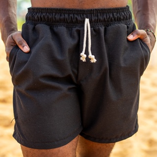 Short Masculino De Linho Verão Mauricinho Curto Para Treinar Academia Musculação Sair Fim De Ano Moderno Estiloso