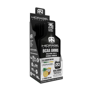 GEL HIDRAGEL CARBOIDRATOS BCAA AMINOS 50G - CAIXA COM 5 UNIDADES