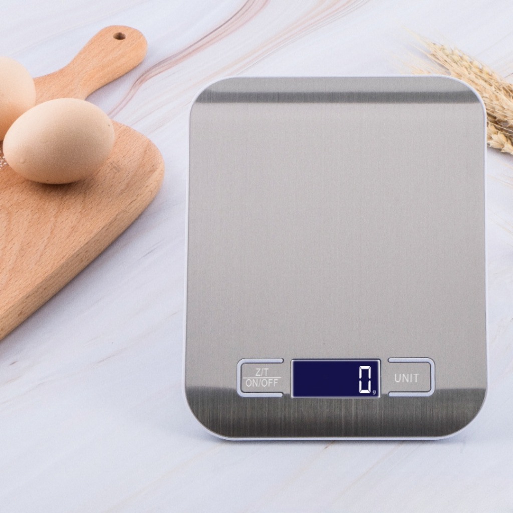 Balança Digital de Cozinha Inox Alta Precisão com Visor Digital de Até ...