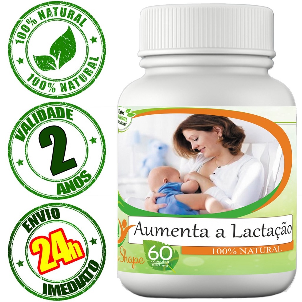 Composto Natural que Aumenta o Leite Materno - com 60 cápsulas (AUMENTA ...