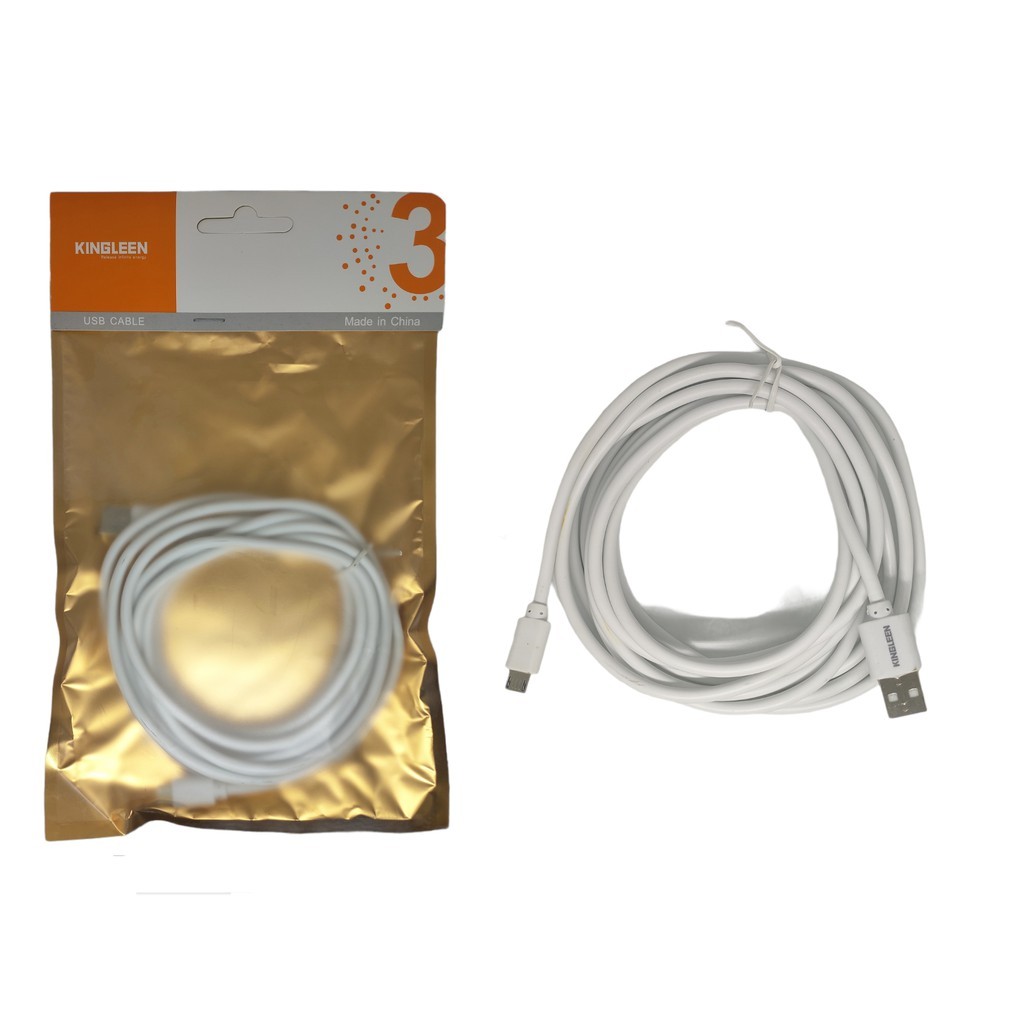Cabo Usb V8 Micro USB 3 Metros Kingleen - ATACADO E VAREJO