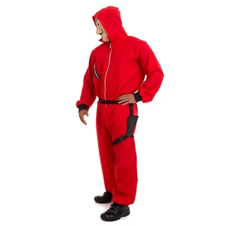 Fantasia Adulto Macacão Vermelho La Casa de Papel + mascara salvador dali