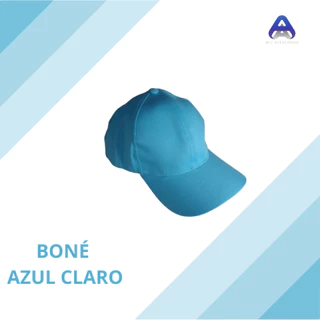 Boné Azul Claro Liso sem estampa Unissex