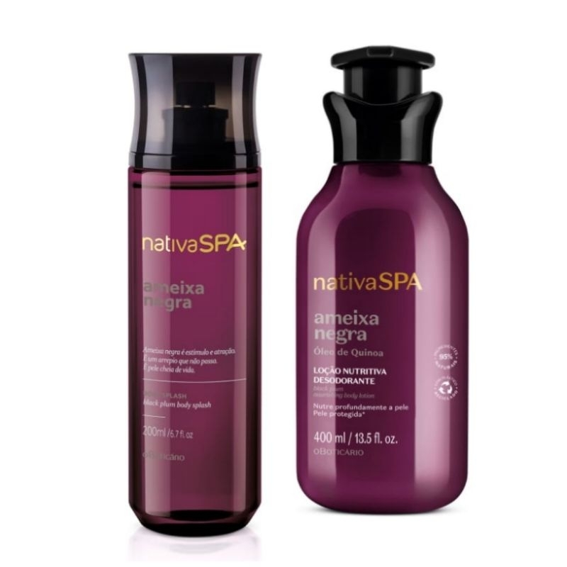 Loção Nutritiva Desodorante Corporal Nativa SPA Ameixa Negra 200ml