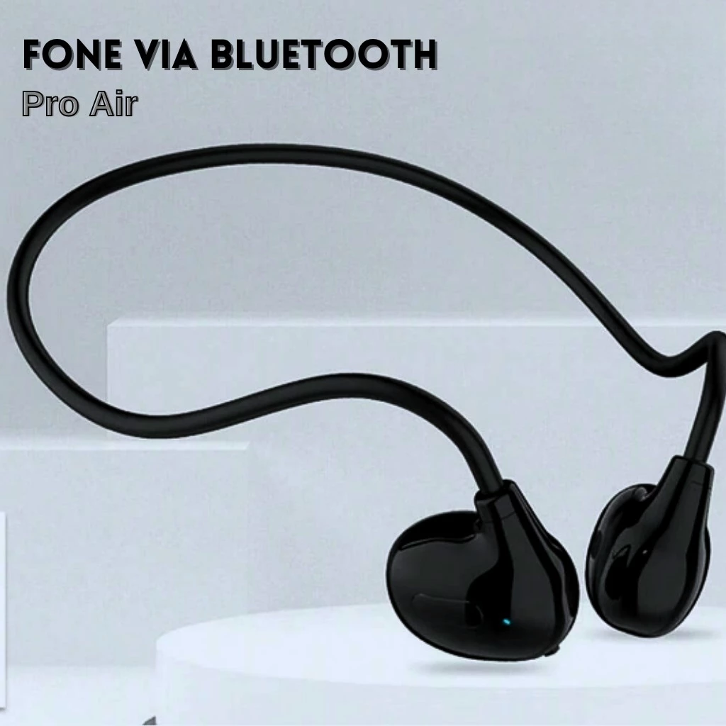 Fone de Ouvido Sem Fio Para Condução de Ar Esportivo Via Bluetooth Design Ergonômico – DIVINO